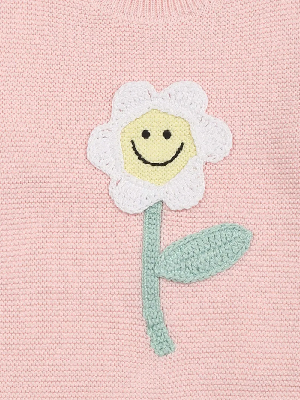 Stella McCartney Kids Trui met bloemapplicatie Roze