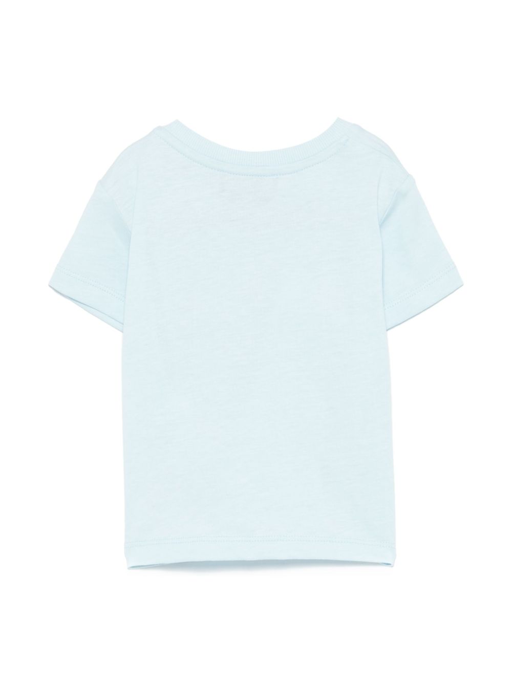 Moschino Kids logo-embroidered T-shirt - Blauw