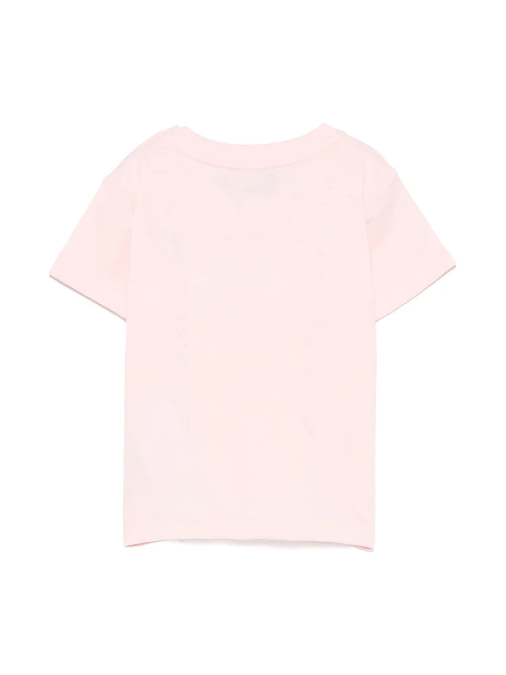 Moschino Kids logo-embroidered T-shirt - Roze