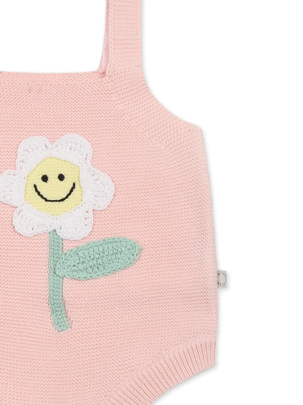 Stella McCartney Kids Crochet Flower body Roze