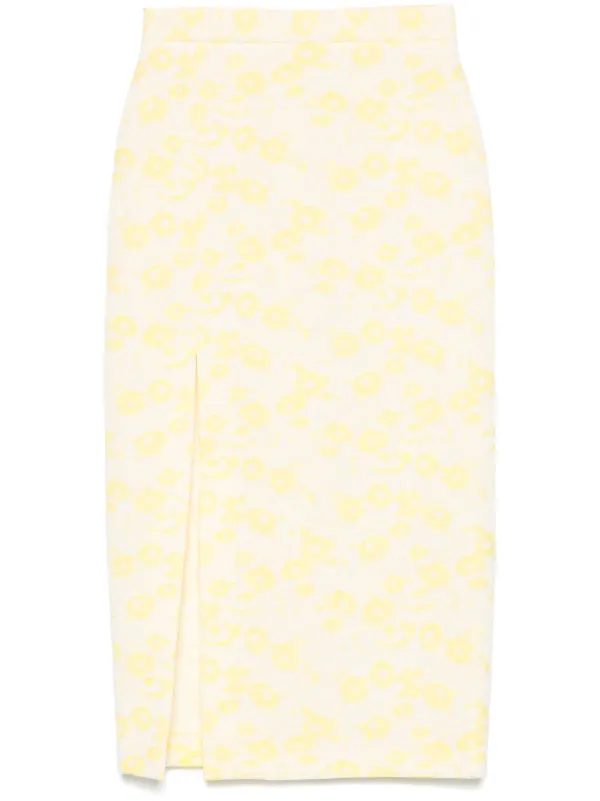 【関税込み】MSGM イエロー スカート MSGM フローラル スカート | イエロー | FARFETCH JP