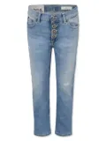 DONDUP KIDS distressed tapered jeans - Blue