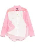 MSGM x Luke Edward Hall illustration-print shirt - Pink