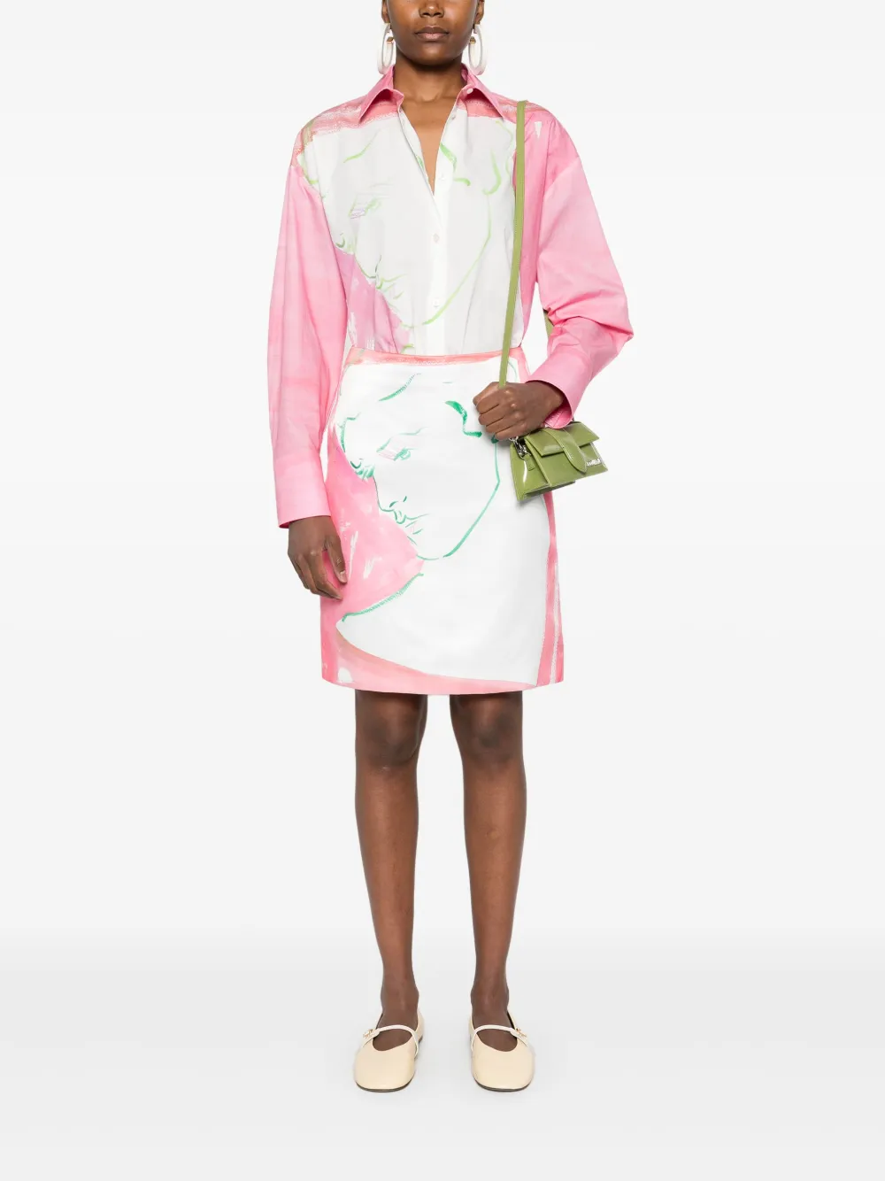 MSGM x Luke Edward Hall blouse met print - Roze