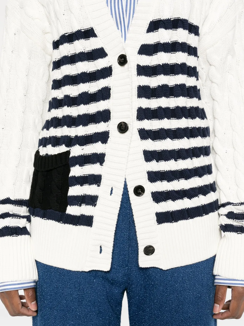 MSGM Gestreept vest Wit