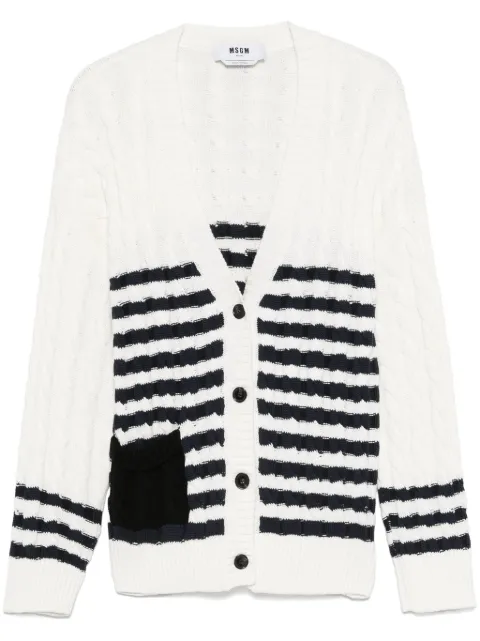 MSGM striped cardigan 