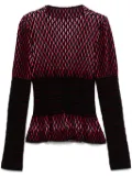 Alaïa Pre-Owned 2000s full-jacquard sweater - Red
