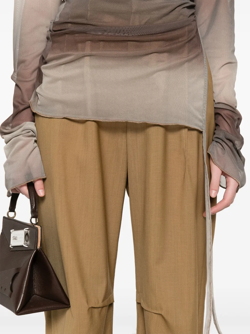 MM6 Maison Margiela Wollen broek Groen