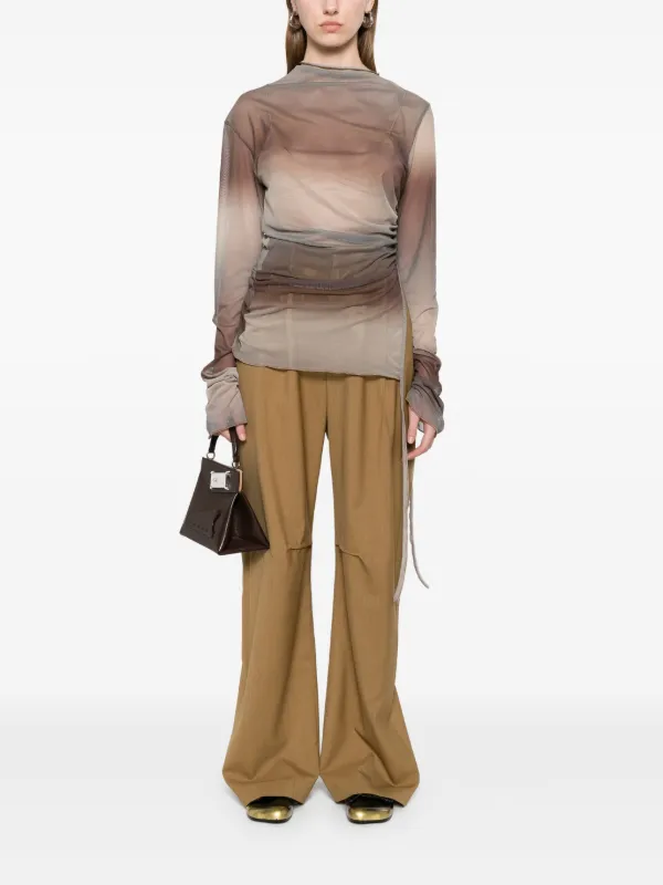 MM6 Maison Margiela ウールパンツ | グリーン | FARFETCH JP