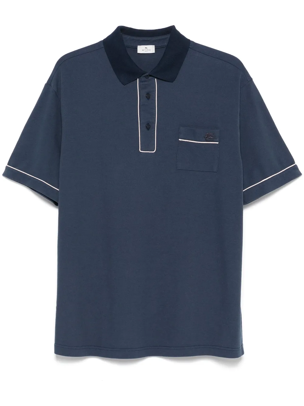ETRO Poloshirt met patroon Blauw