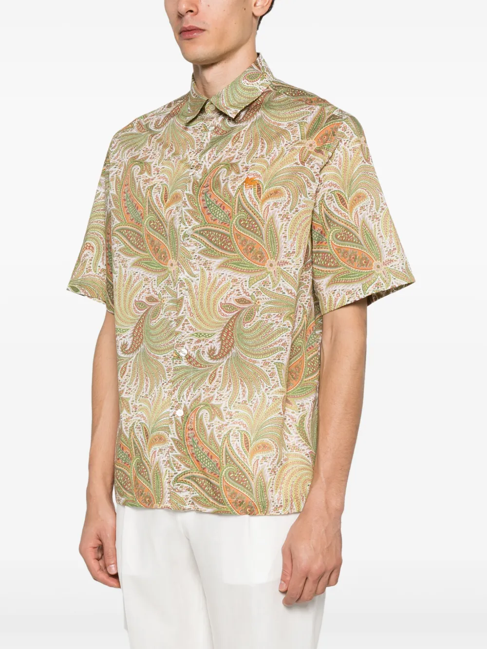 ETRO Overhemd met paisley-print Groen