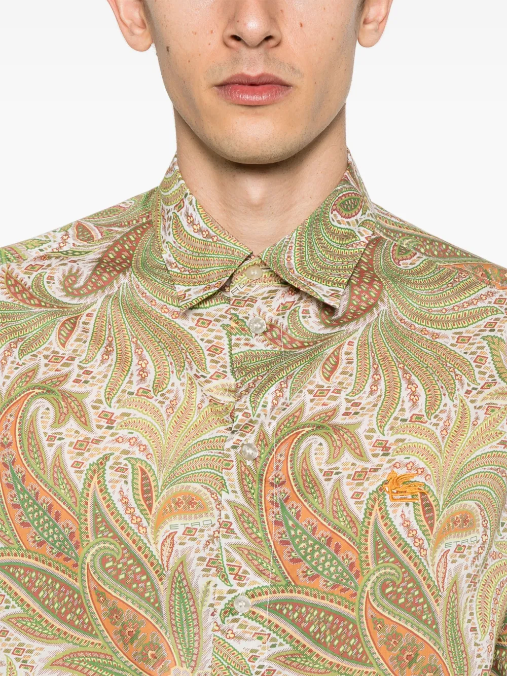 ETRO Overhemd met paisley-print Groen