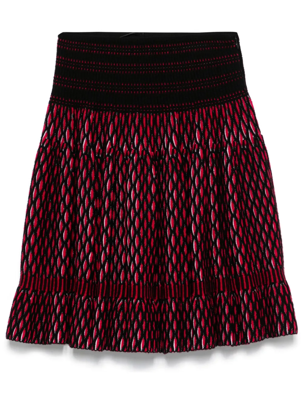 Alaïa Pre-Owned Minigonna con effetto jacquard anni 2000 - Rosso