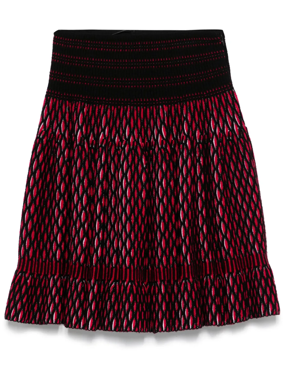 2000s full-jacquard mini skirt