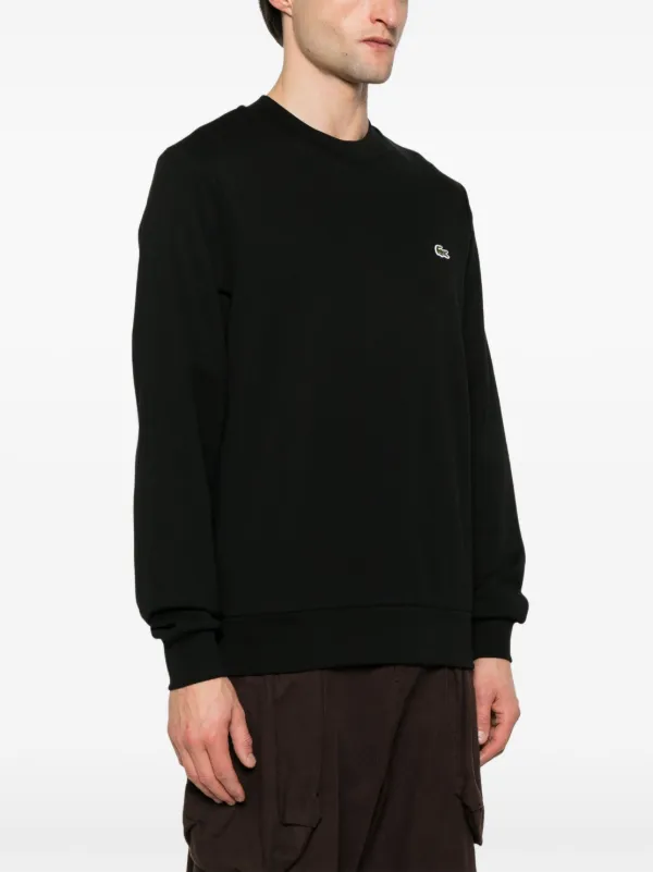 Lacoste Cotton Sweatshirt | Black | FARFETCH