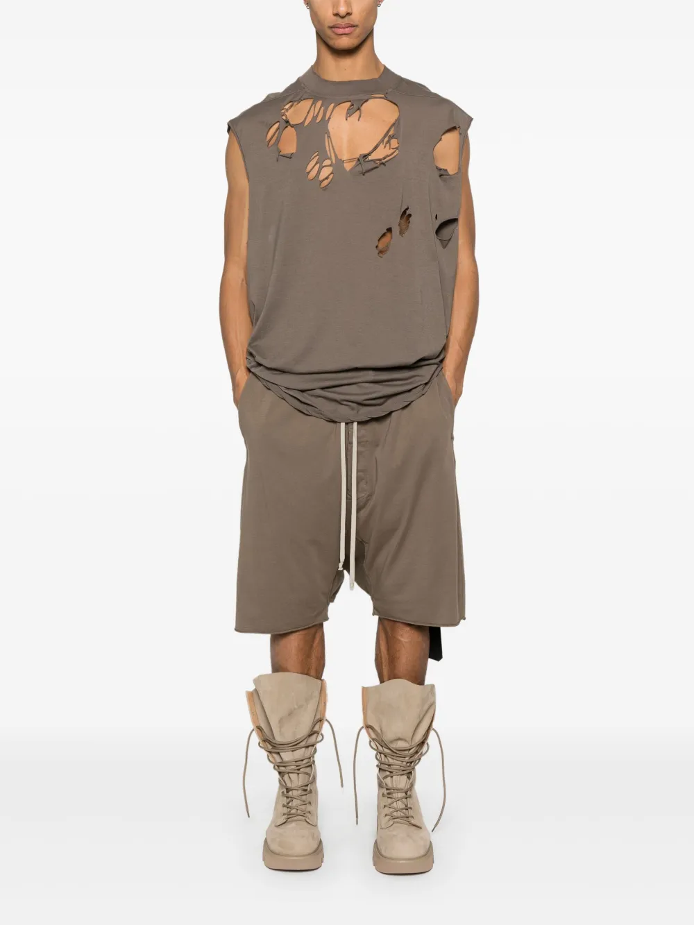 Rick Owens DRKSHDW Tarp tanktop - Bruin