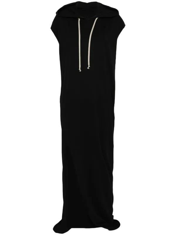 Rick Owens DRK SHDW 立体裁断 変形ワンピース Rick Owens DRKSHDW Edfu T マキシドレス | ブラック | FARFETCH JP