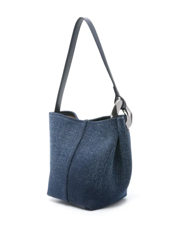 JW Anderson Small JWA Corner Bucket Bag | Blue | FARFETCH