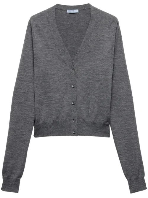 Prada cardigan en laine - Gris - Prada - Modalova