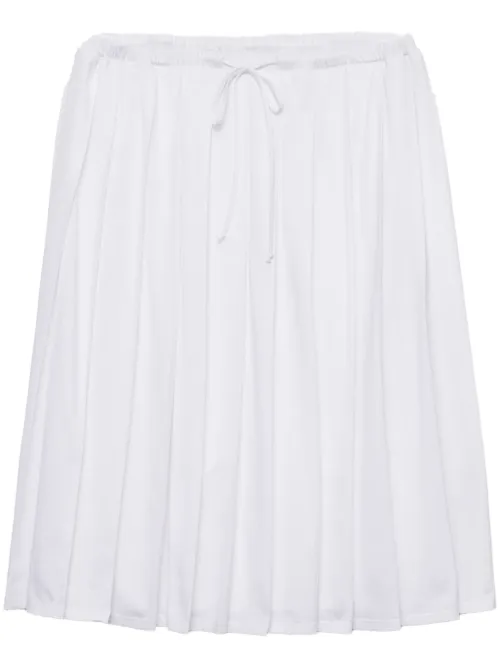 Prada ^ jupe plissée - Blanc - Prada - Modalova