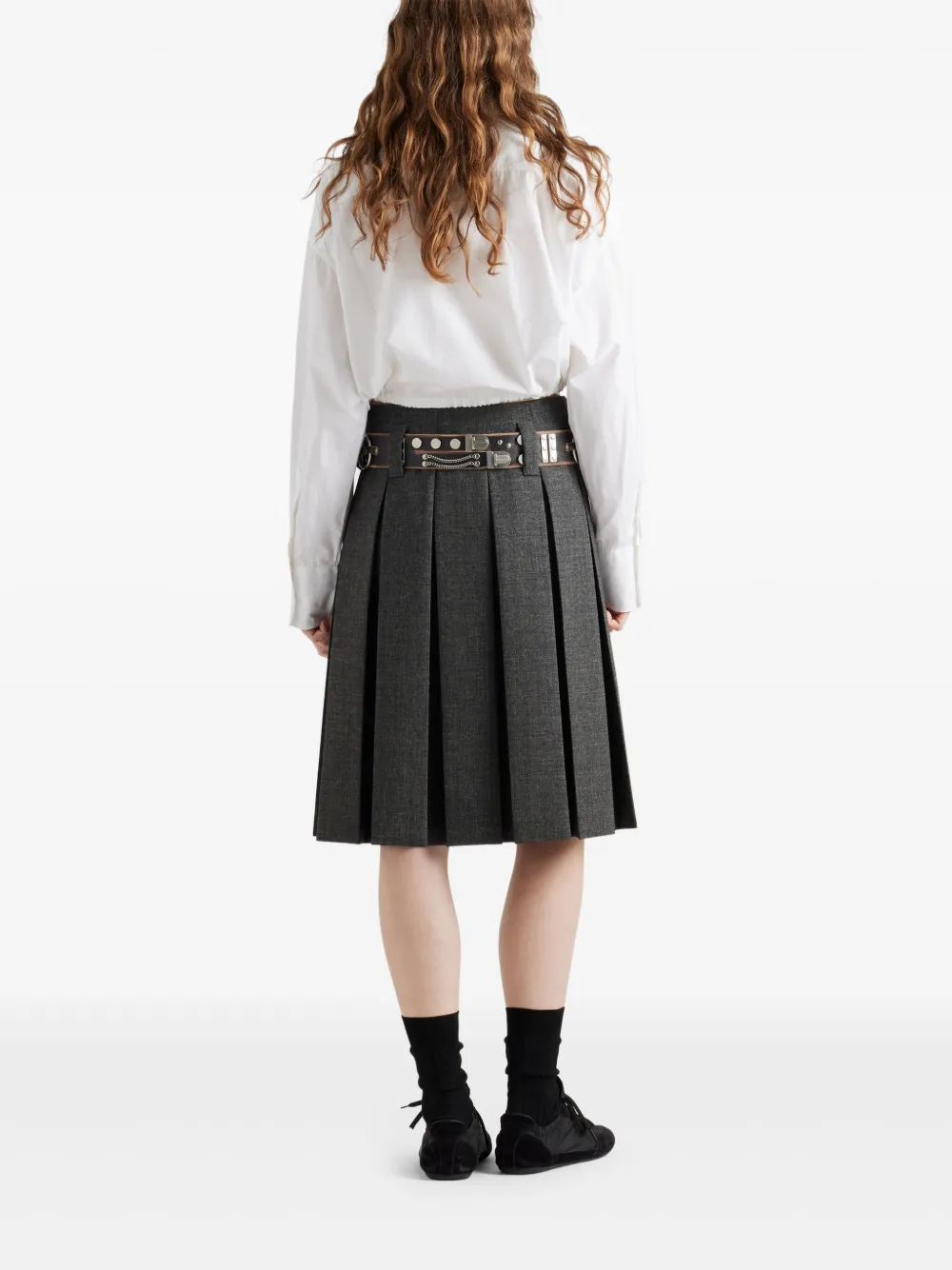 Prada Popeline blouse Wit