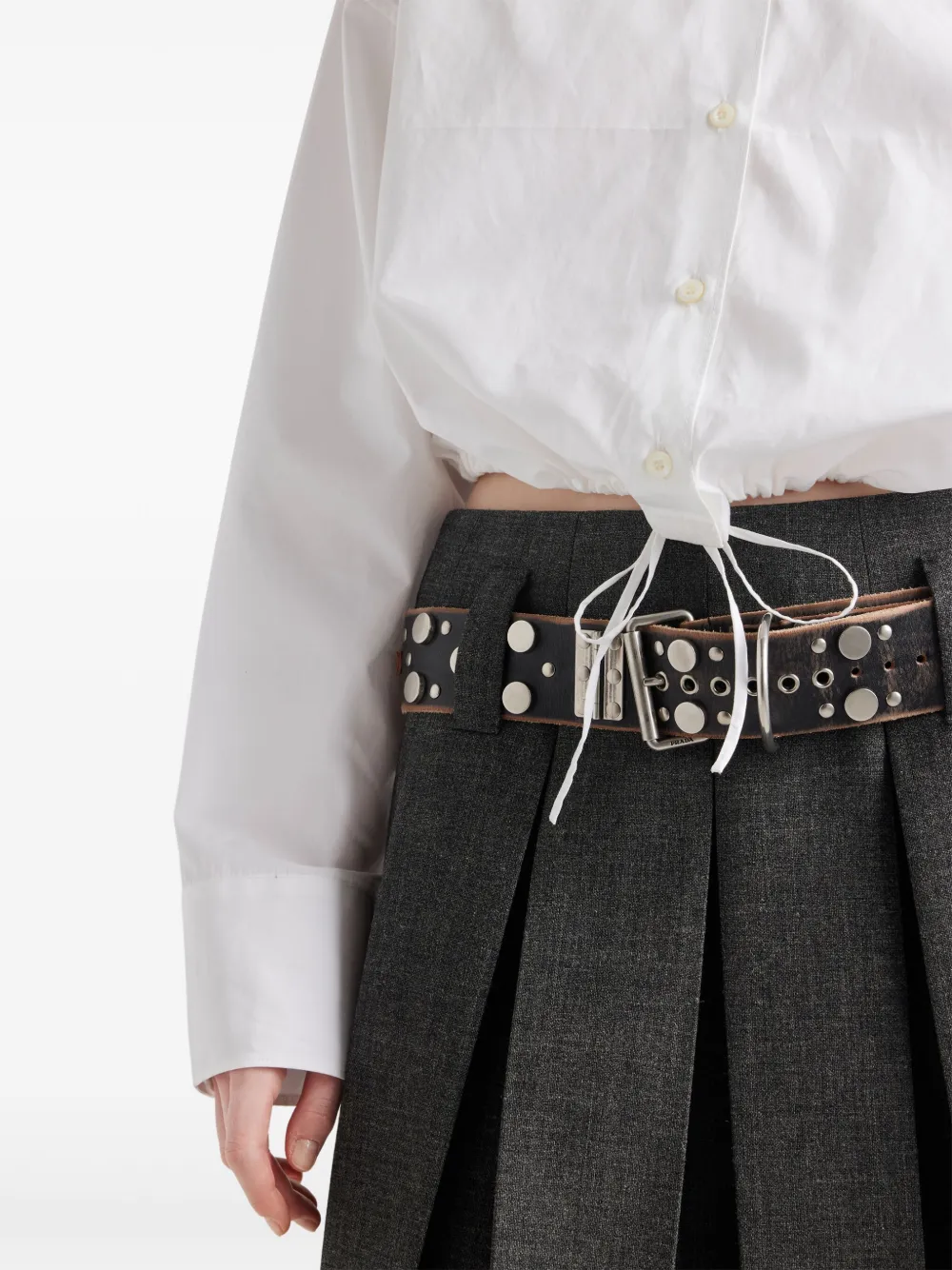 Prada Popeline blouse Wit