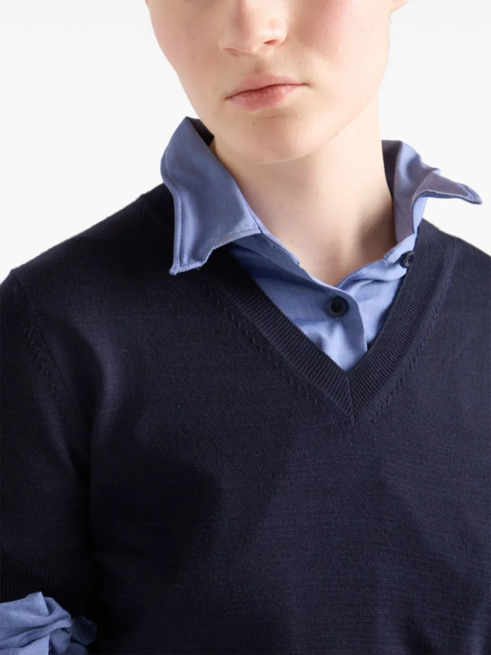 Prada Wollen top Blauw