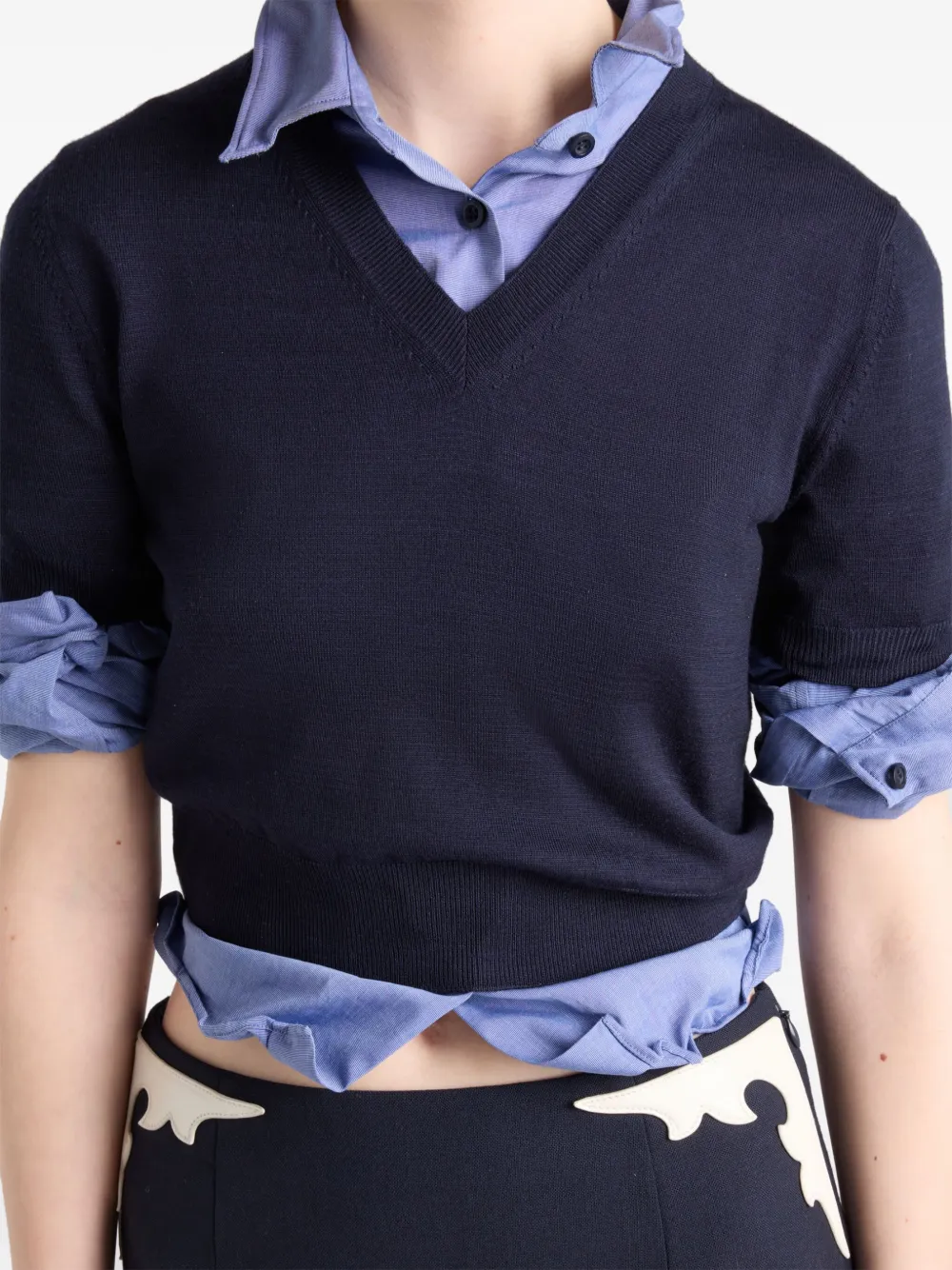 Prada Wollen top Blauw