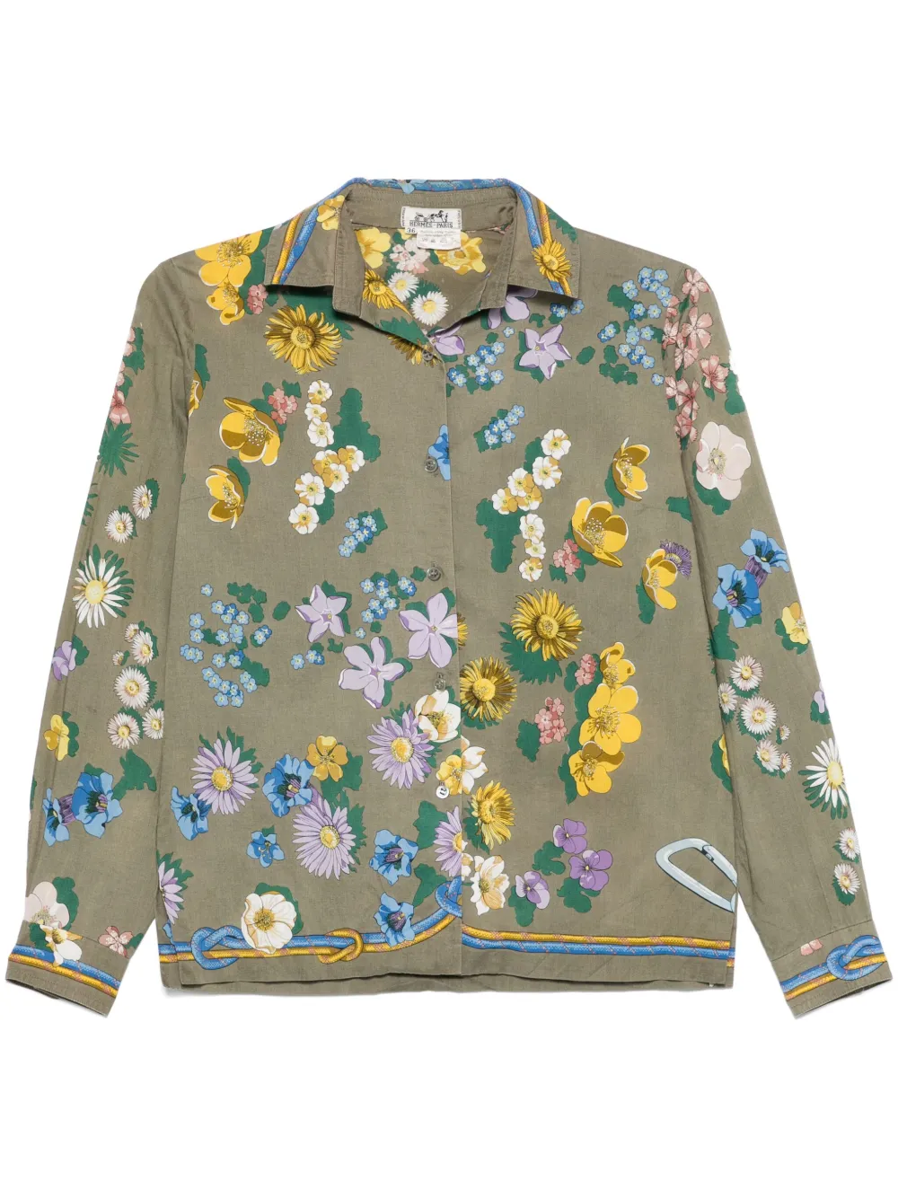 1970s floral-print shirt