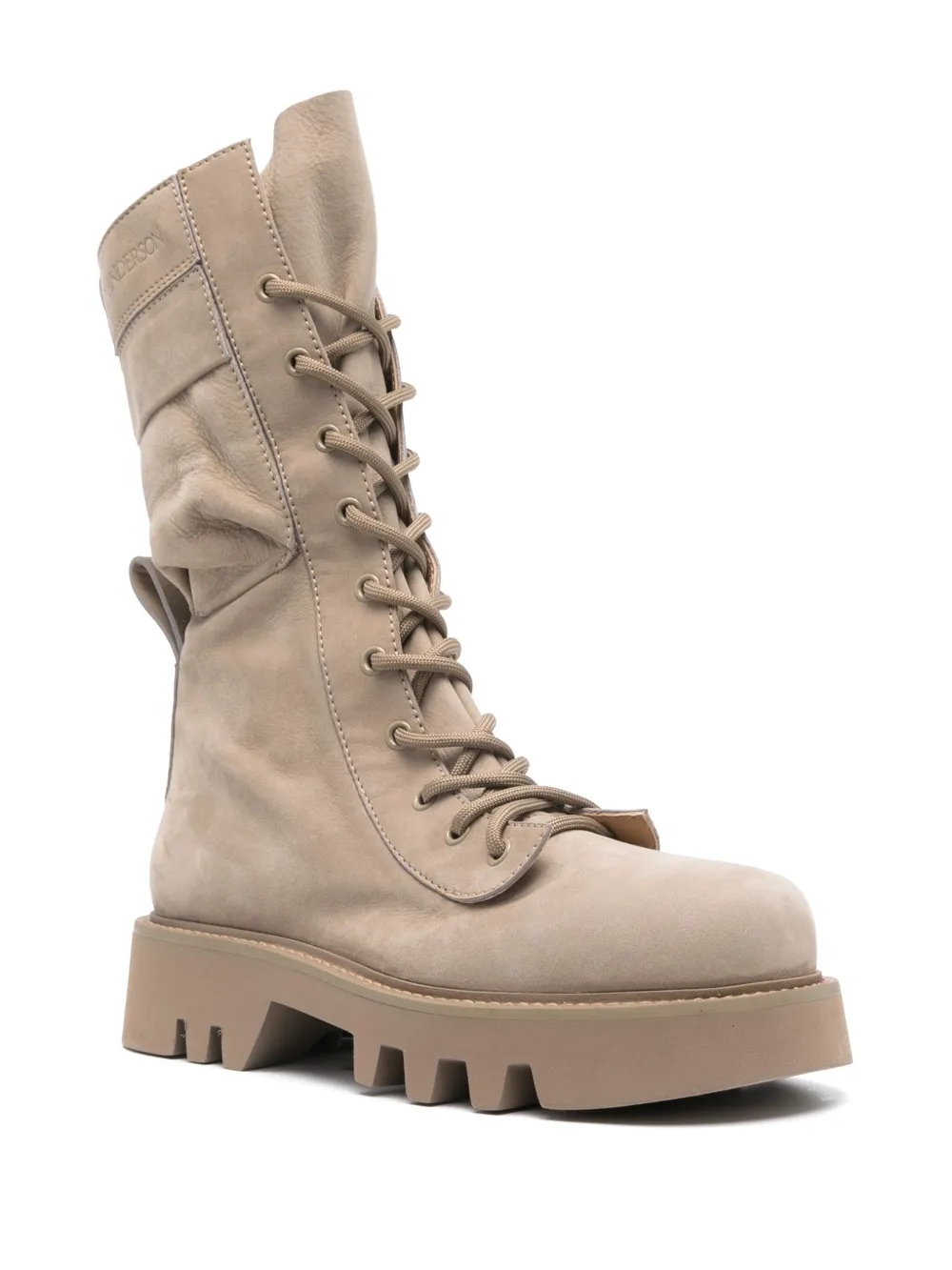 JW Anderson leather combat boots Neutrals