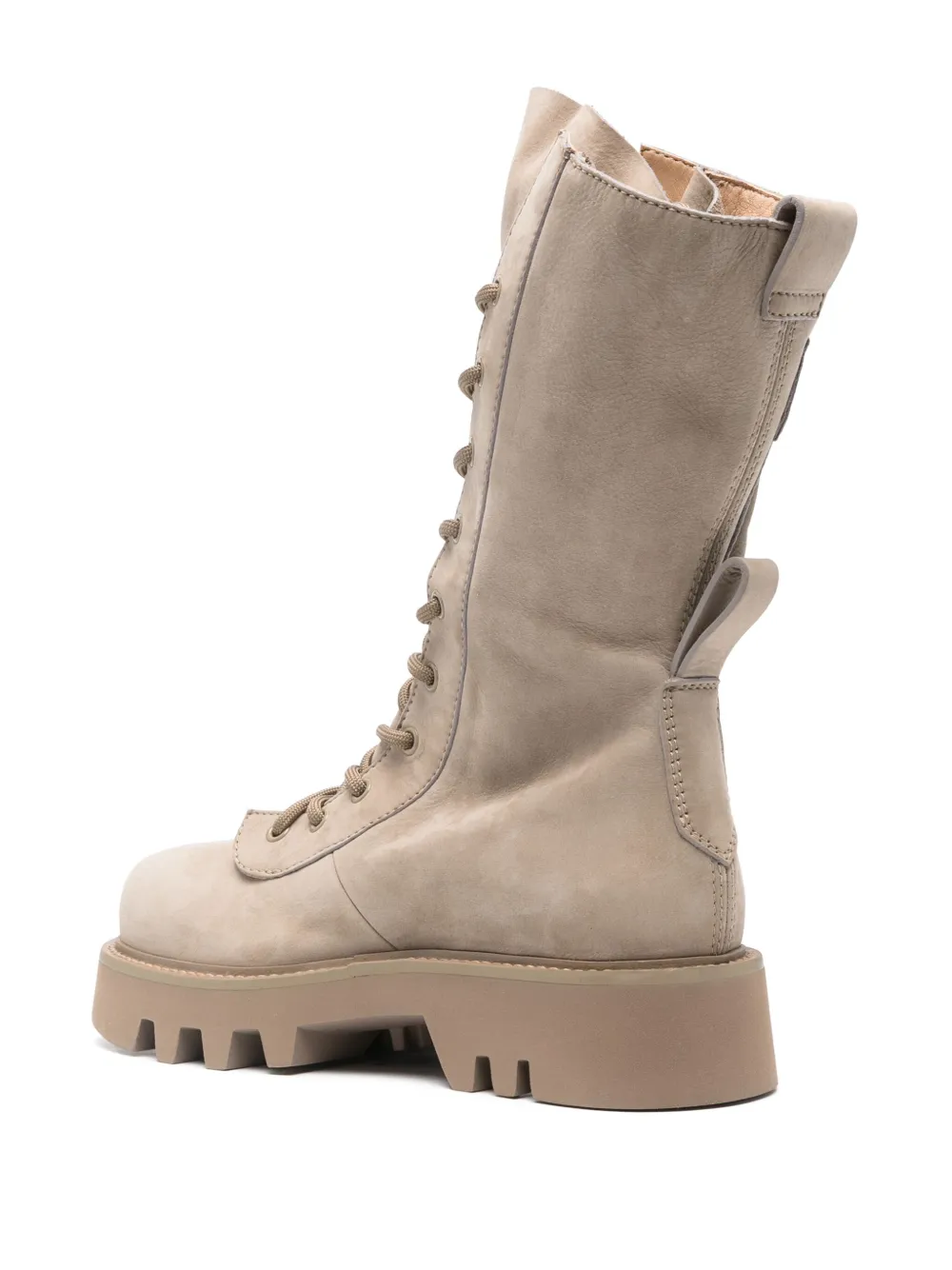 JW Anderson leather combat boots Neutrals