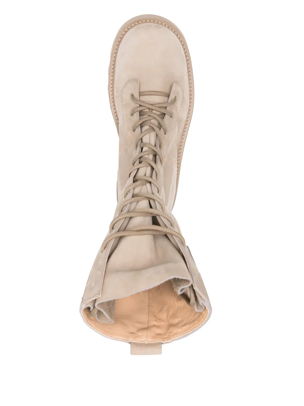 JW Anderson leather combat boots Neutrals