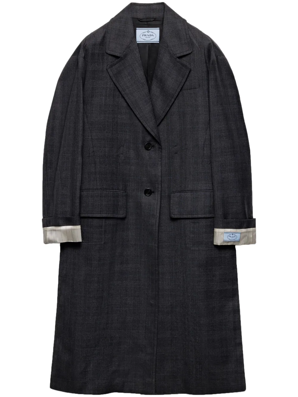 Prada single-breasted wool coat | Grey | Image 1