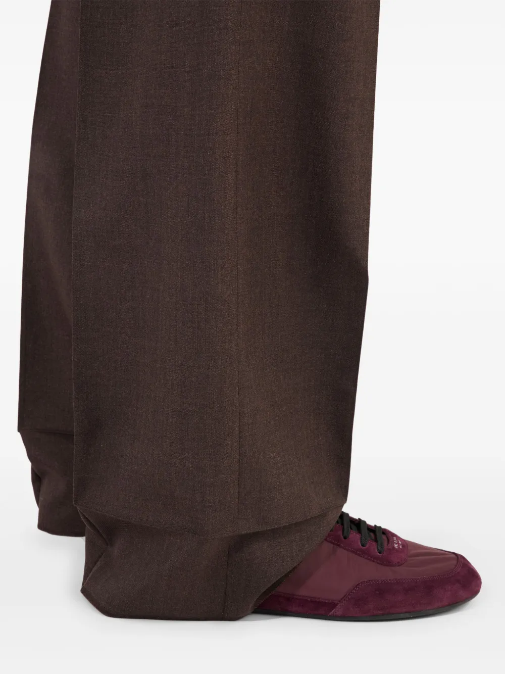 Prada Broek met ceintuur Bruin