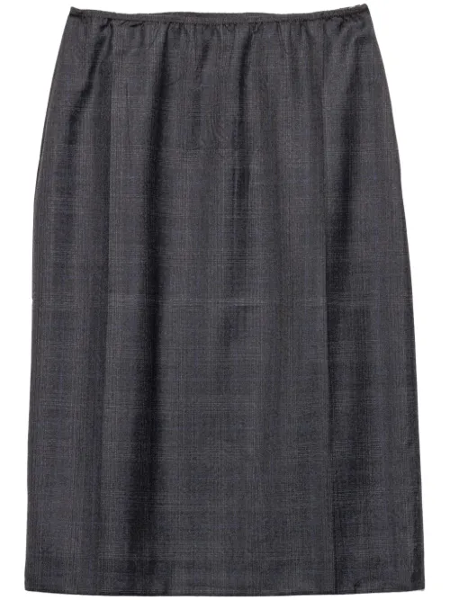 Prada jupe en laine - Gris - Prada - Modalova