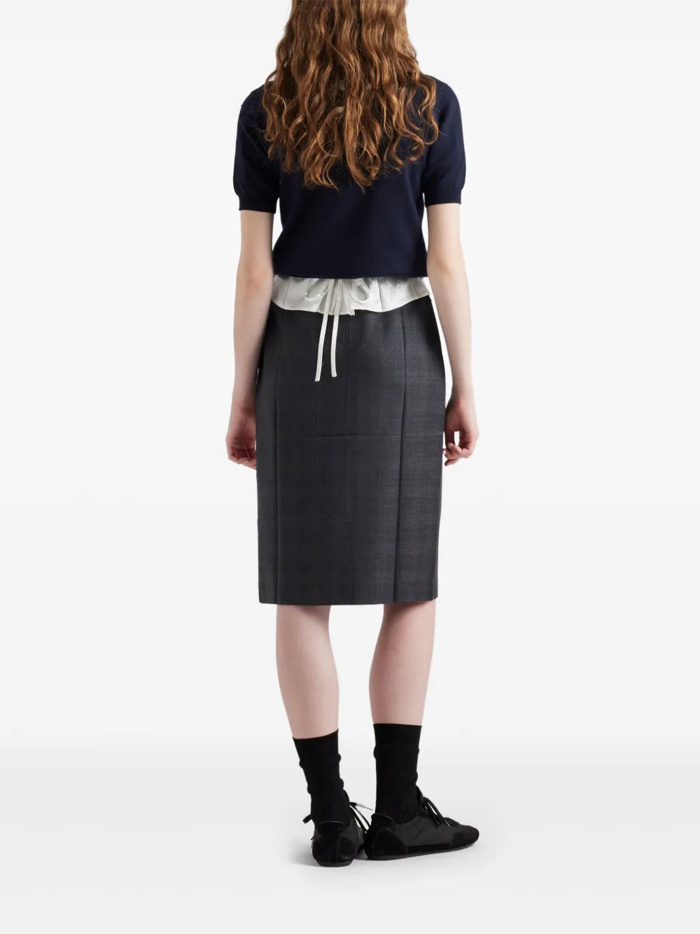 Prada Wollen rok Grijs