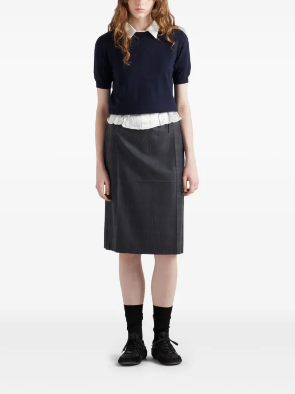 PRADA スカート Prada スカート | グレー | FARFETCH JP