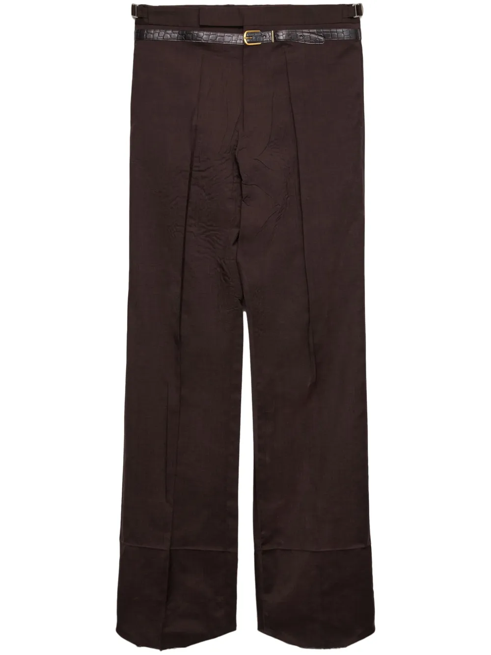 Prada Hose mit Gürtel | Braun | Image 1