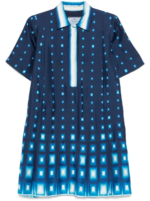 Prada Pre-Owned vestido midi estampado 2000