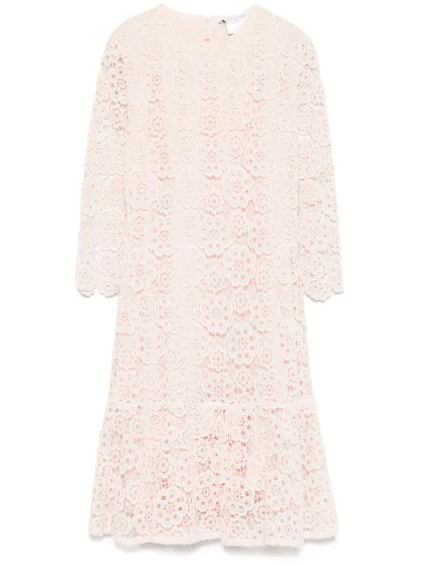 Christian Dior Pre-Owned Circa 2020's Cotton Lace Dress | Pink