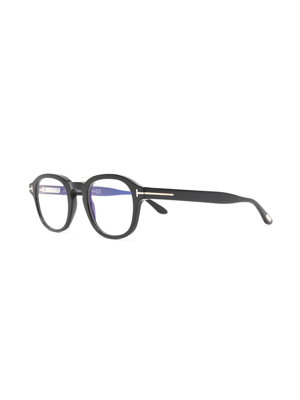 TOM FORD Eyewear Bril met rond montuur - Zwart