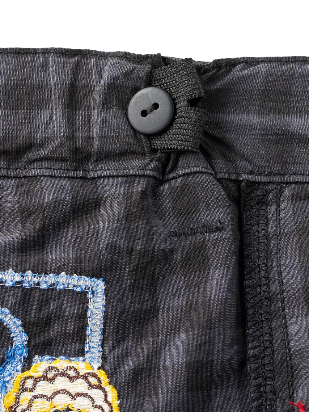 Miki House Broek met patch Zwart