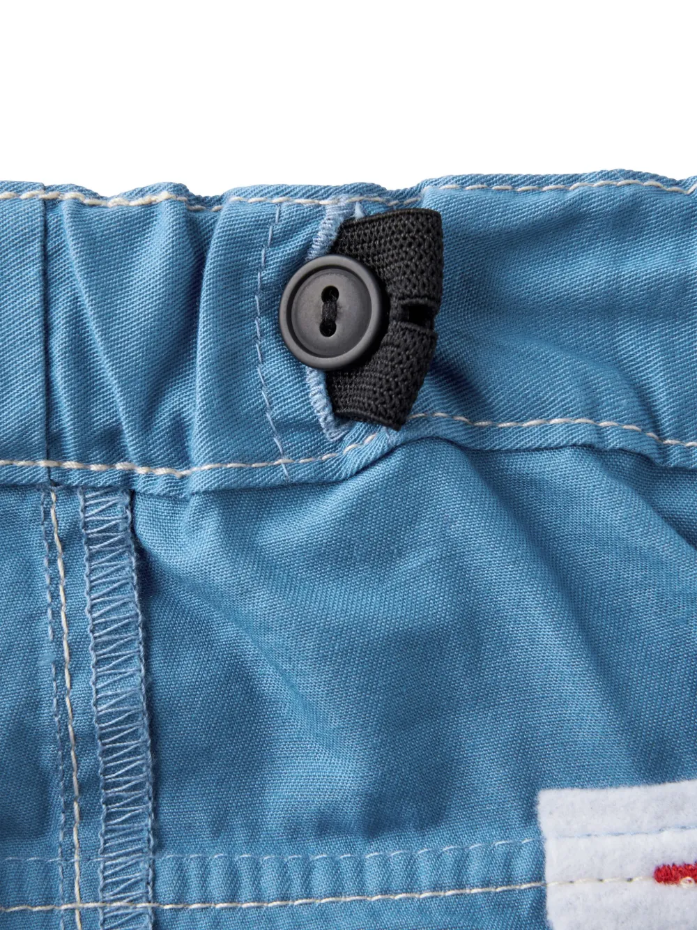 Miki House Broek met patch Blauw