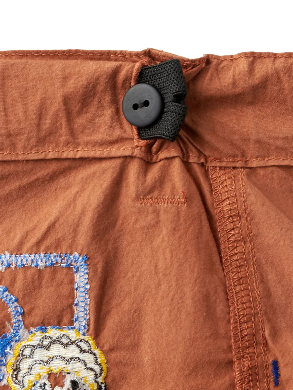 Miki House Broek met patch Bruin