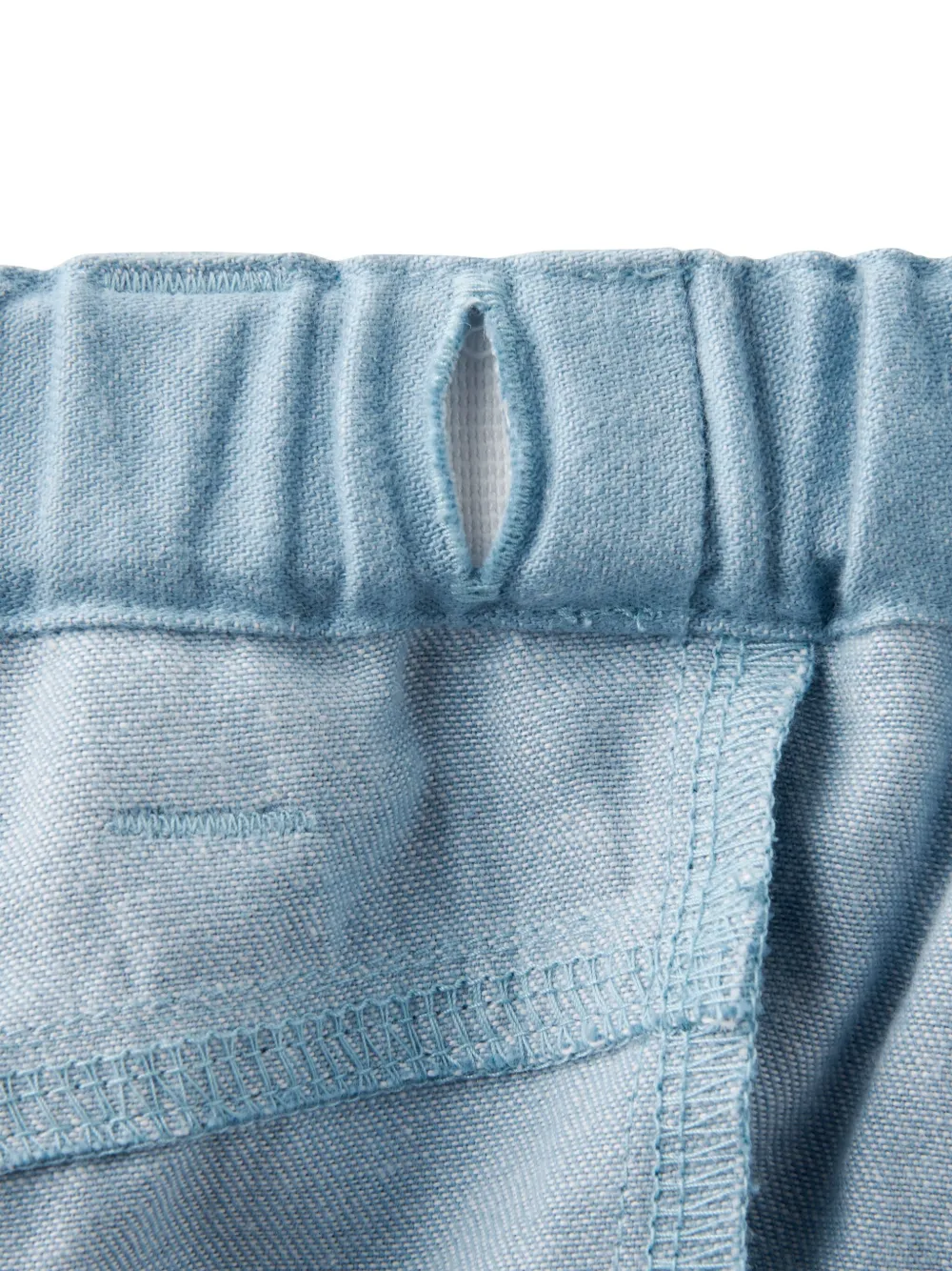 Miki House Broek met borduurwerk Blauw