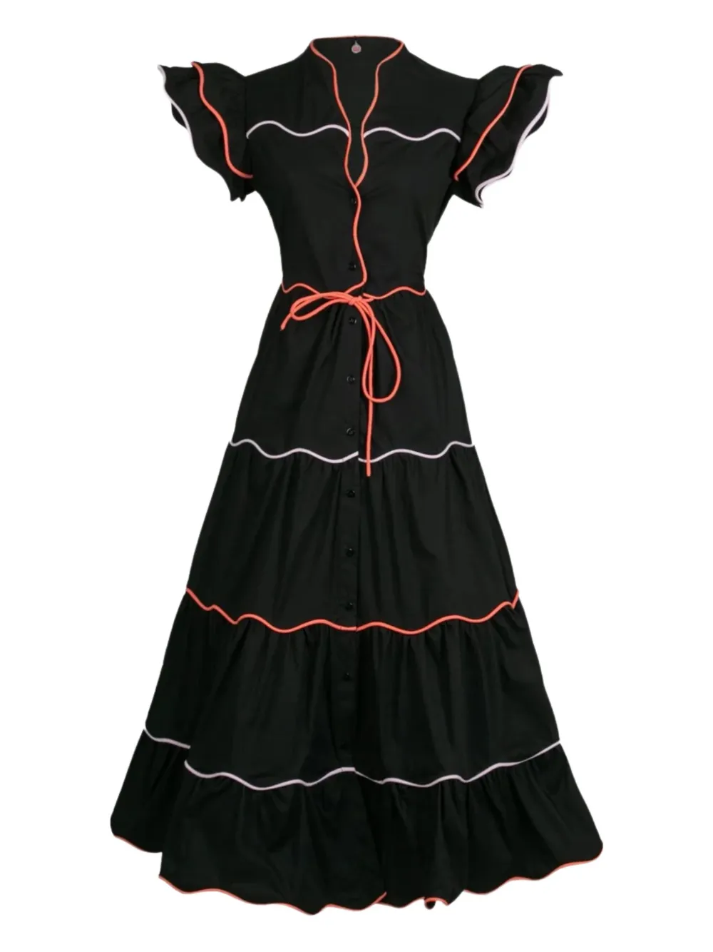 Celia B Gerüschtes Baba Voyager Kleid | Schwarz | Image 1