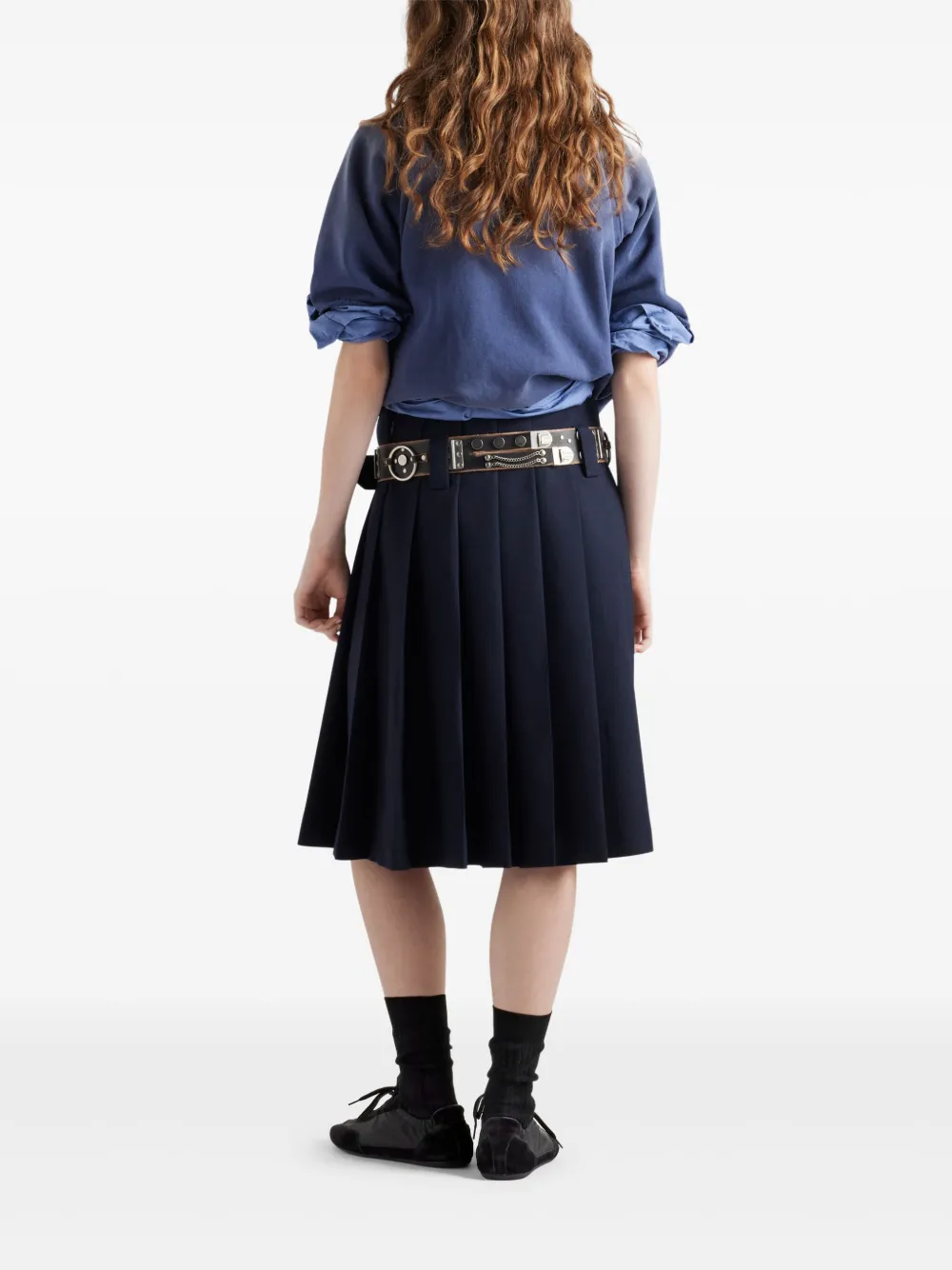 Prada T-shirt met logoprint Blauw