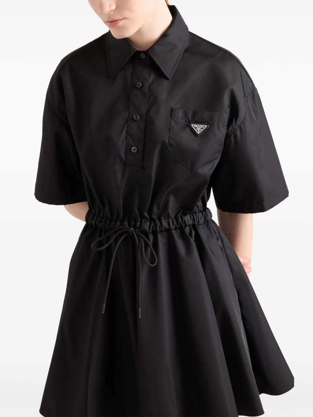 Prada Re-Nylon jurk Zwart