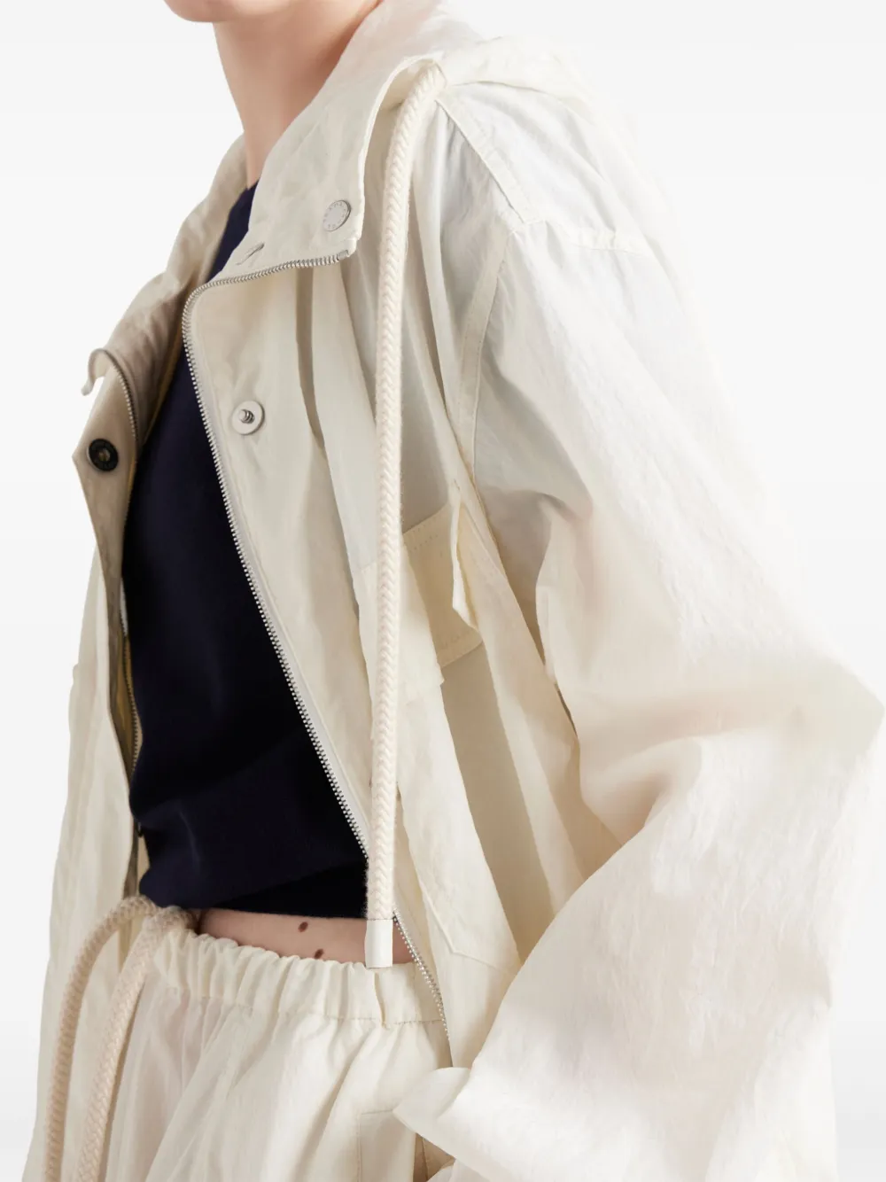 Prada Pongé blouson jack Beige