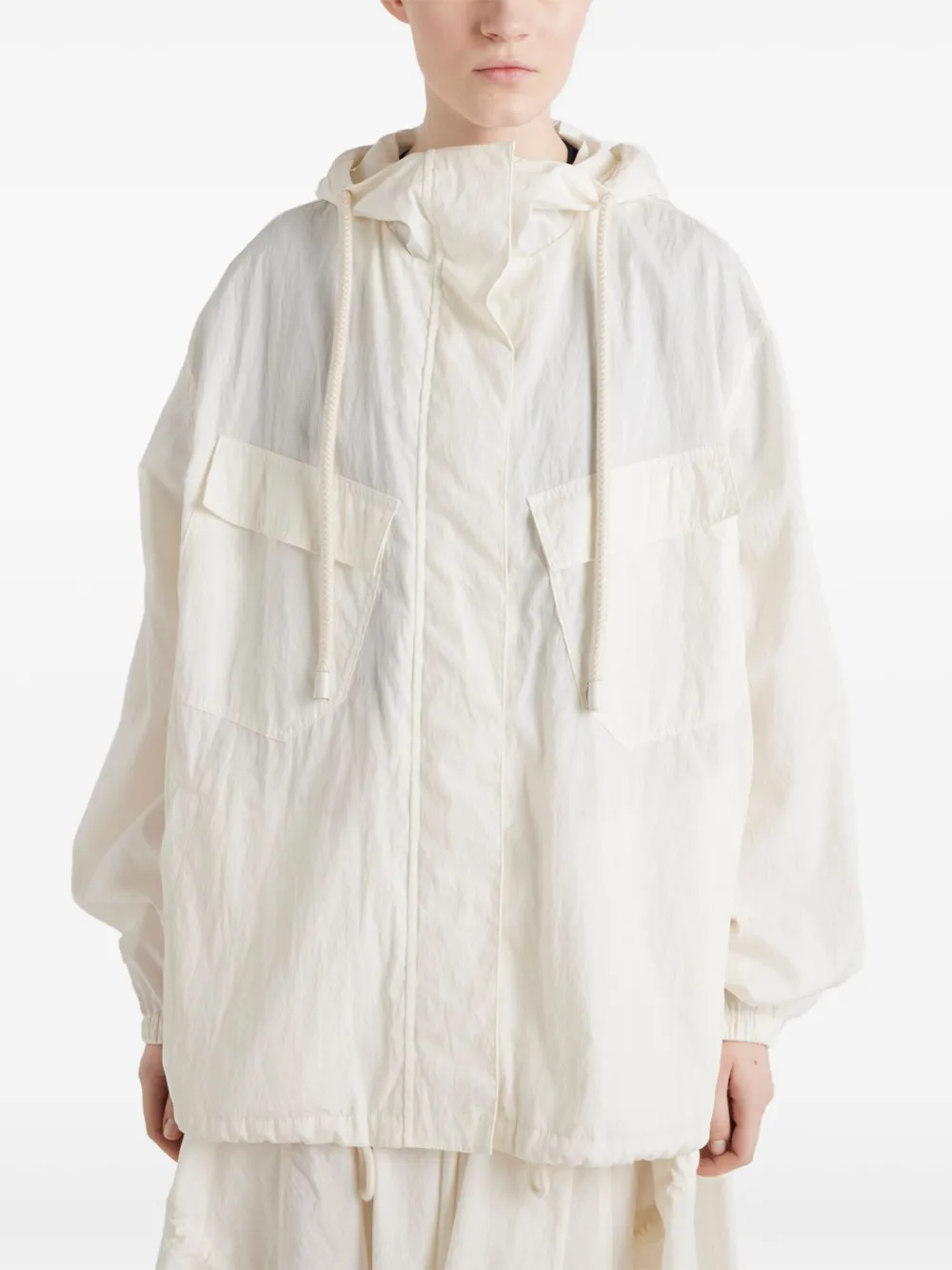 Prada Pongé blouson jack Beige